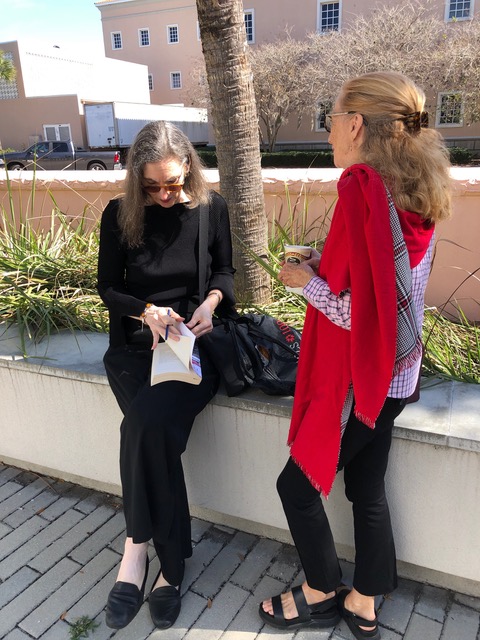 Gail Levin, Author with Christine at the Ringling Museum